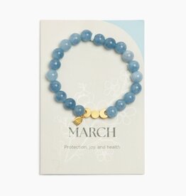 FRESHLY PICKED aquamarine birthstone bracelet - march