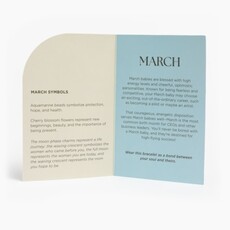 FRESHLY PICKED aquamarine birthstone bracelet - march