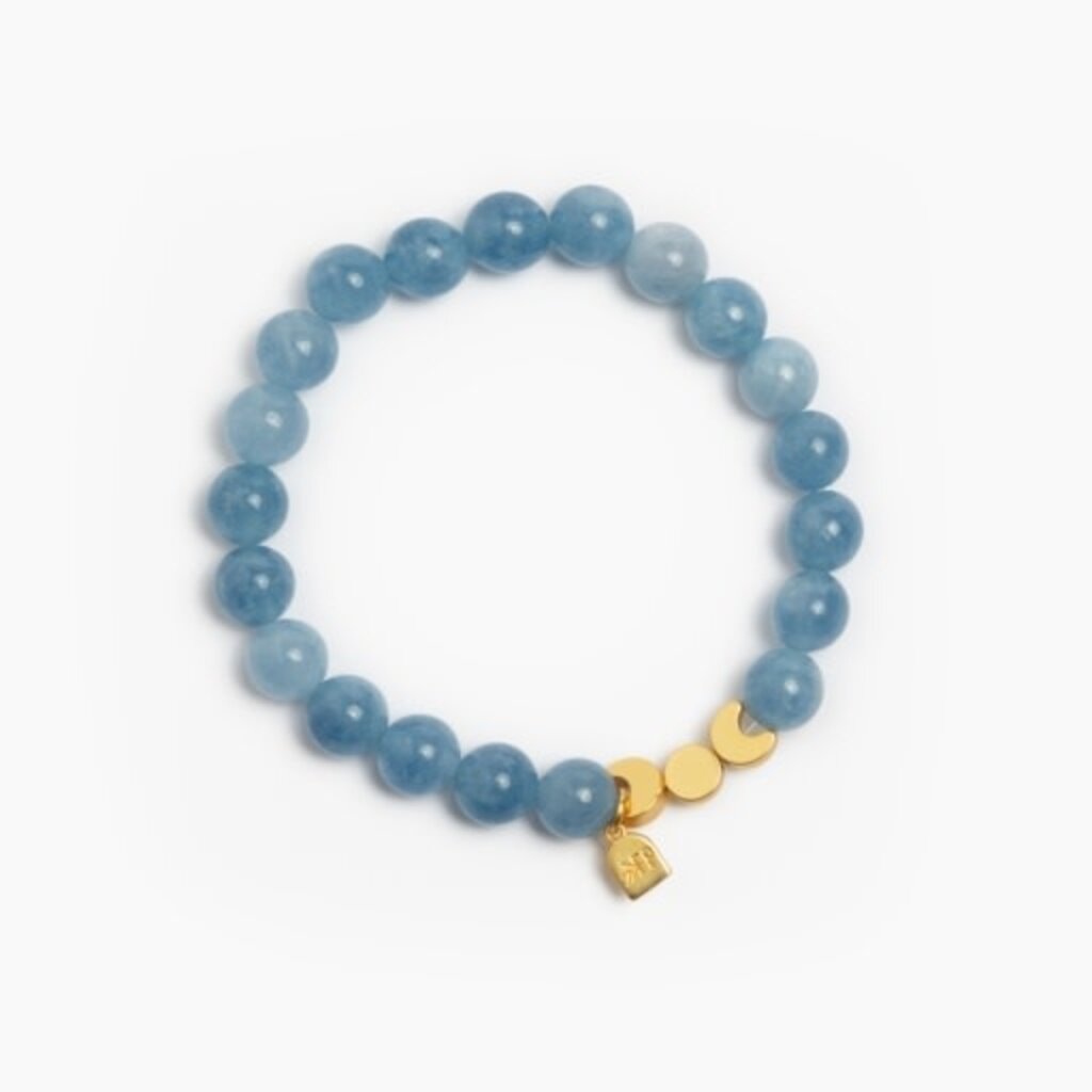 FRESHLY PICKED aquamarine birthstone bracelet - march