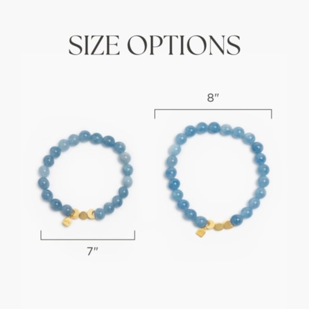 FRESHLY PICKED aquamarine birthstone bracelet - march
