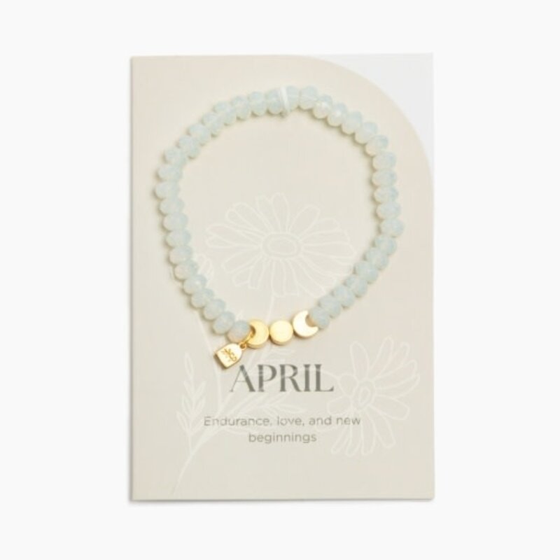 FRESHLY PICKED diamond birthstone bracelet - april
