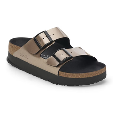 birkenstock ARIZONA FLEX PLATFORM-ELECTRIC MET. TAUPE