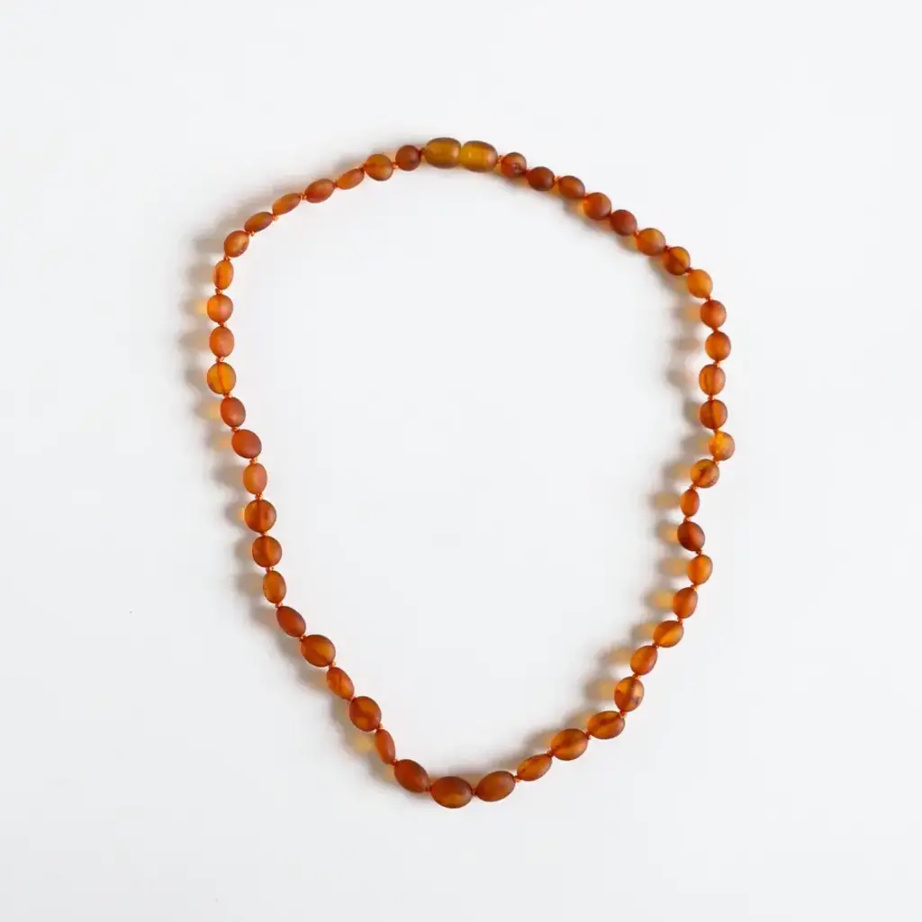CanyonLeaf CLASSIC AMBER NECKLACE- RAW COGNAC