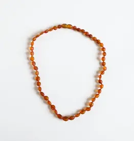 CanyonLeaf CLASSIC AMBER NECKLACE- RAW COGNAC