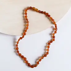 CanyonLeaf CLASSIC AMBER NECKLACE- RAW COGNAC