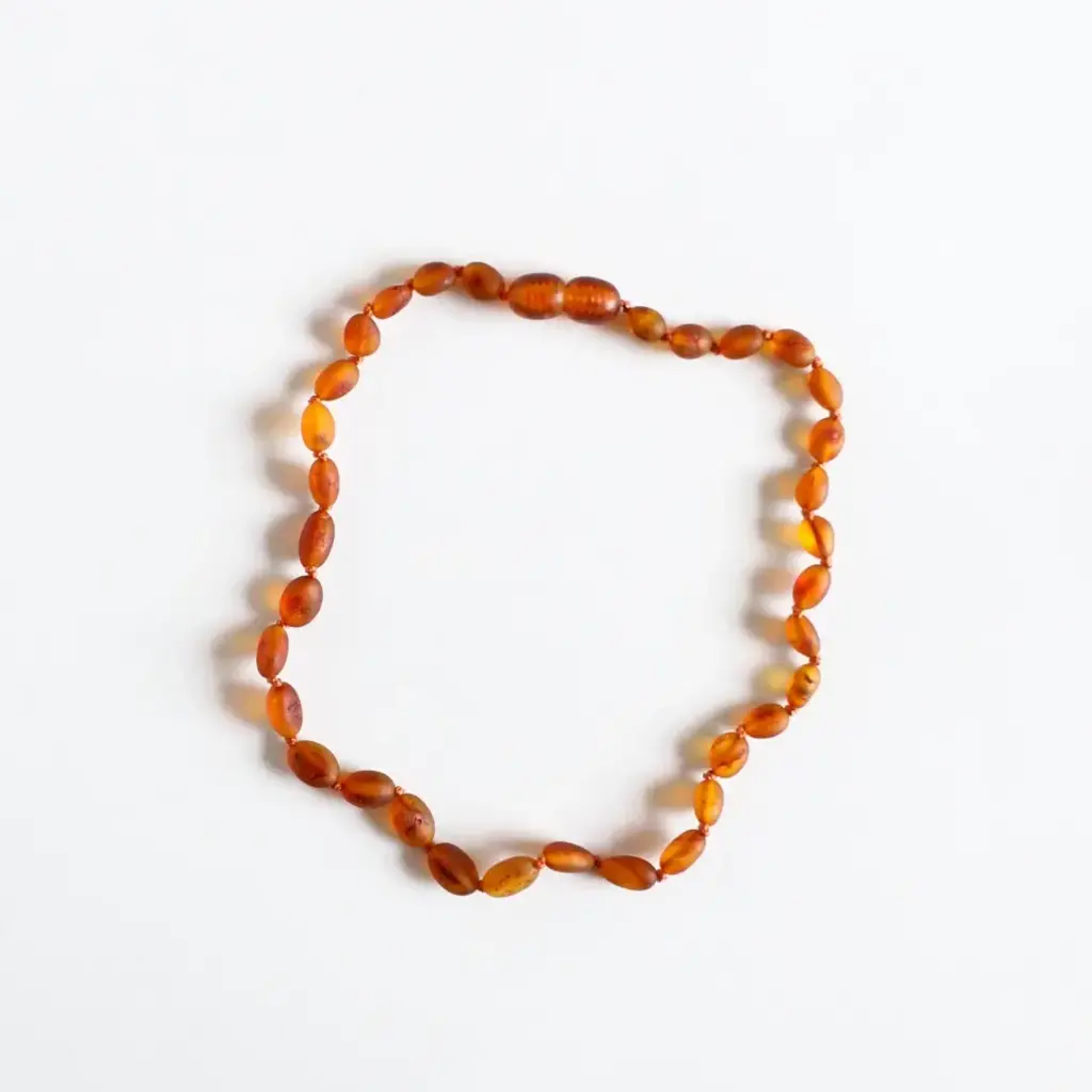 CanyonLeaf CLASSIC AMBER NECKLACE- RAW COGNAC
