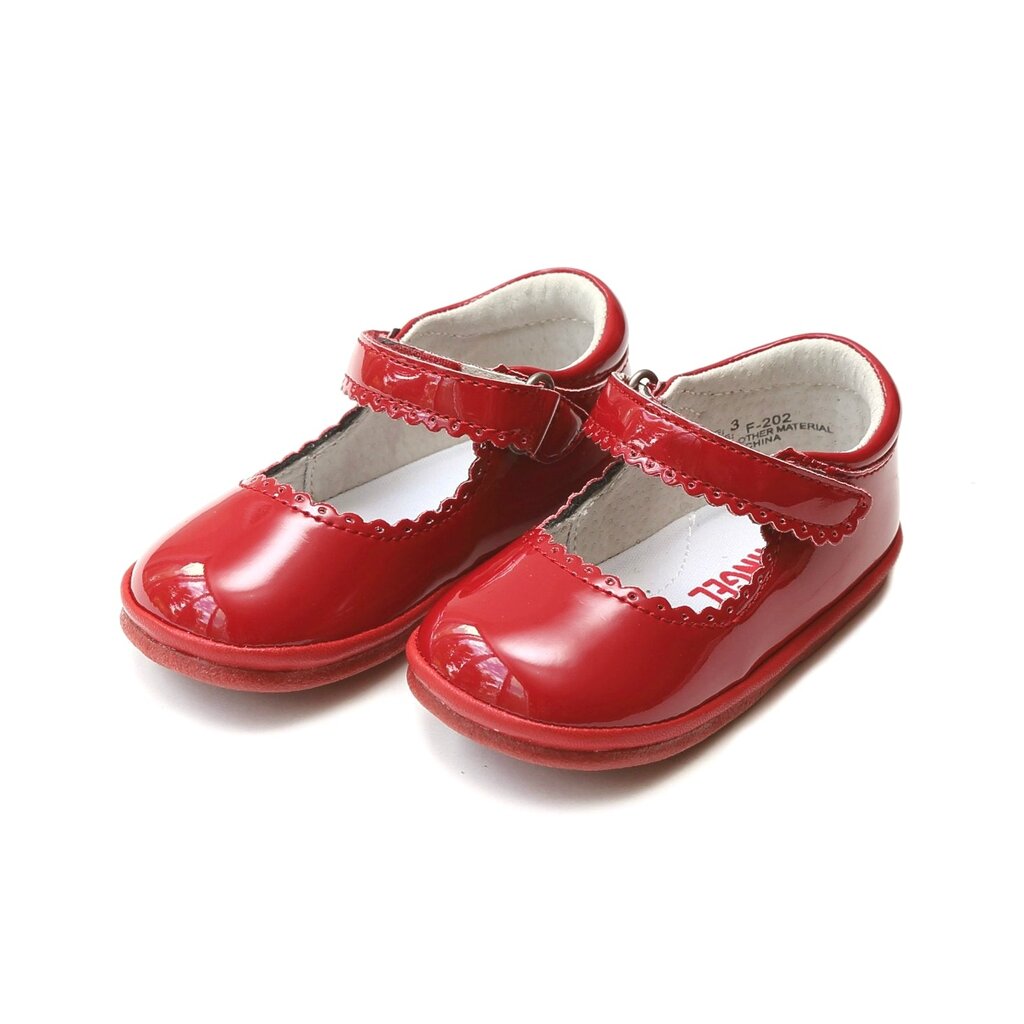 LAMOUR CARA SCALLOPED MJ - RED PAT