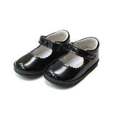 LAMOUR CARA SCALLOPED MJ - BLK PAT