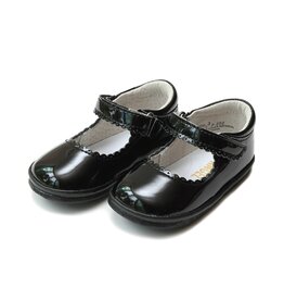 LAMOUR CARA SCALLOPED MJ - BLK PAT