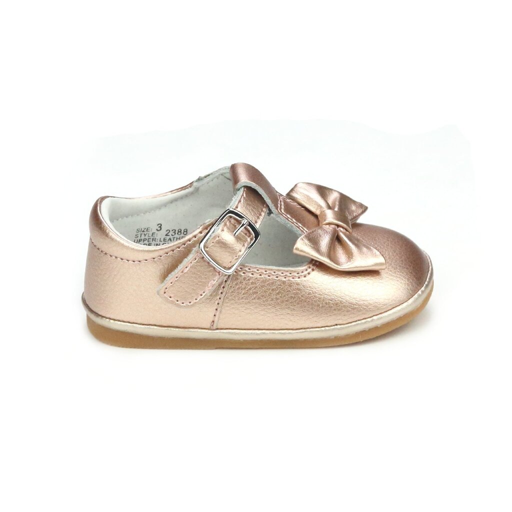 LAMOUR MINNIE BOW LEATHER MJ - ROSEGOLD