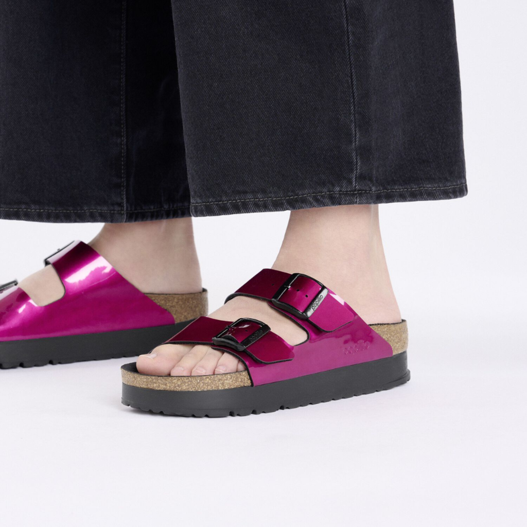 birkenstock ARIZONA FLEX PLATFORM-STEEL MAGENTA