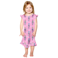 Sunshine Society Kids Silky Gown - Pink Nutcracker
