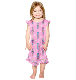 Sunshine Society Kids Silky Gown - Pink Nutcracker