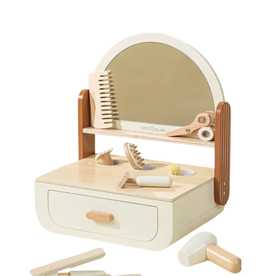 COCO VILLAGE WOODEN BEAUTY STATION PLAYSET & ACCESSORIES