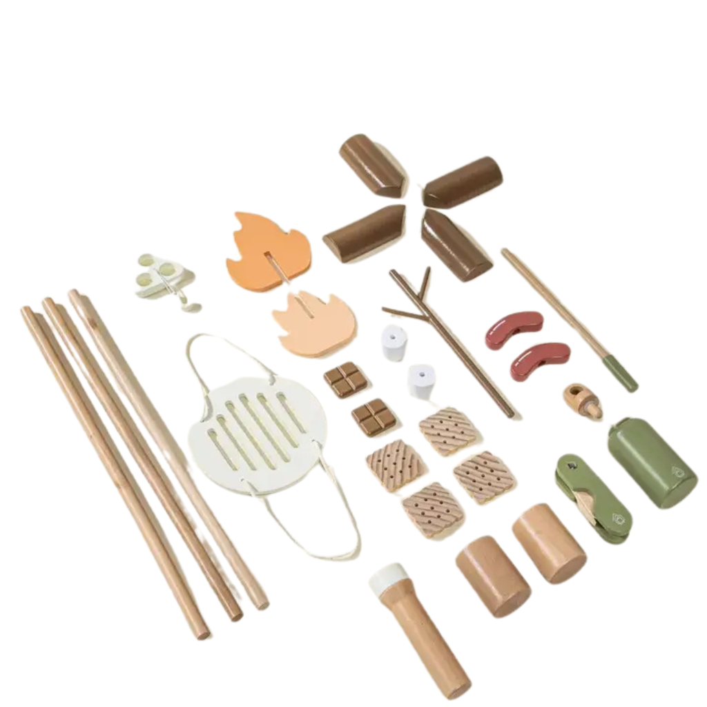 COCO VILLAGE WOODEN CAMPING PLAYSET