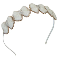 BARI LYNN CRYSTALIZED GLITTER BOW HALO HEADBAND
