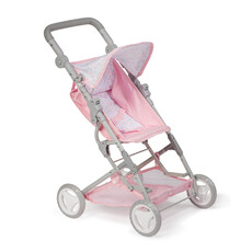 JC TOYS BERENGUER BOUTIQUE-DELUXE FOLDING STROLLER PINK