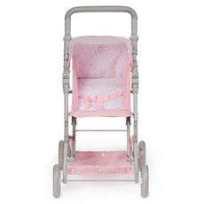 JC TOYS BERENGUER BOUTIQUE-DELUXE FOLDING STROLLER PINK