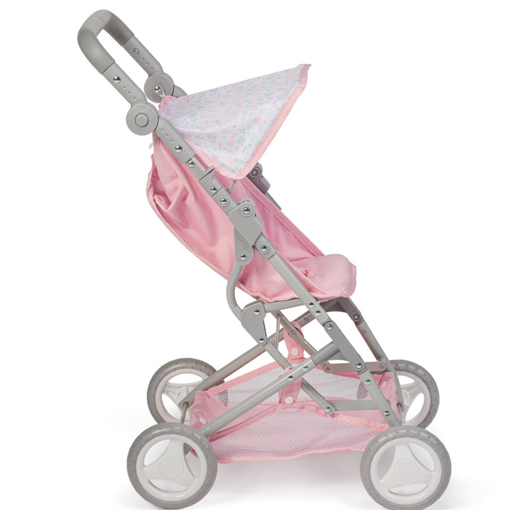 JC TOYS BERENGUER BOUTIQUE-DELUXE FOLDING STROLLER PINK