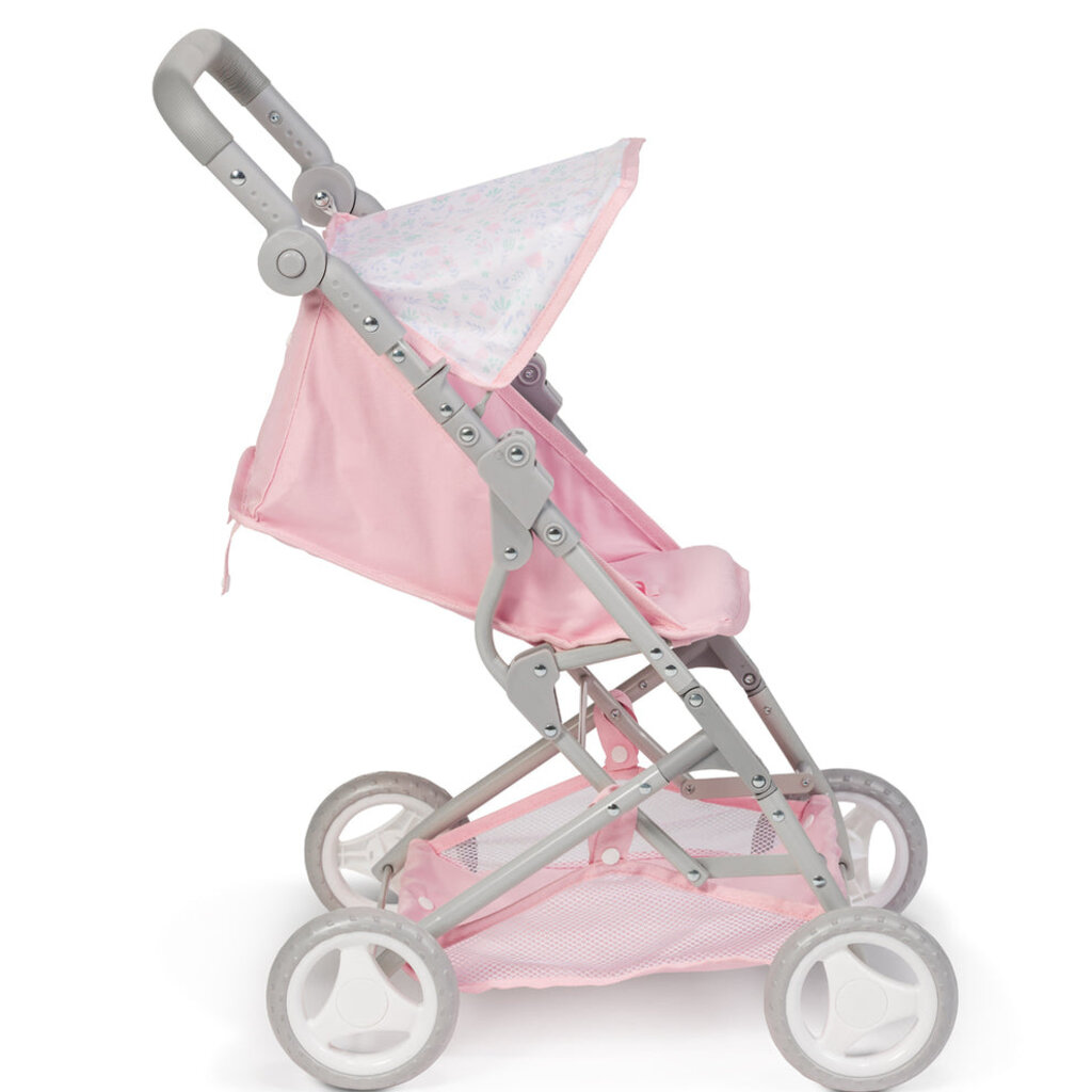 JC TOYS BERENGUER BOUTIQUE-DELUXE FOLDING STROLLER PINK