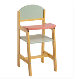 JC TOYS TWIGGLY TOYS-DELUXE WOOD HIGH CHAIR