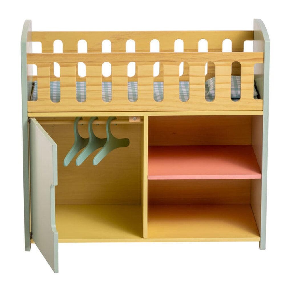 JC TOYS TWIGGLY TOYS-DELUXE WOOD CRIB STATION