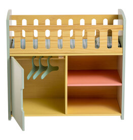 JC TOYS TWIGGLY TOYS-DELUXE WOOD CRIB STATION