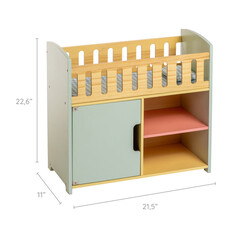 JC TOYS TWIGGLY TOYS-DELUXE WOOD CRIB STATION