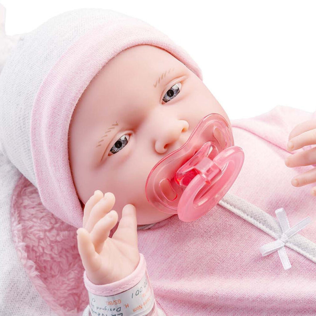 JC TOYS LA NEWBORN 15.5" SOFT BABY DOLL BUNNY THEMED