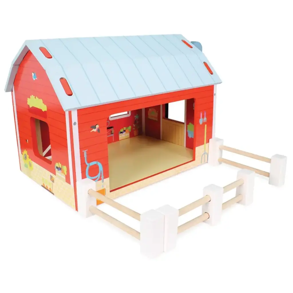 LE TOY VAN FARMYARD ANIMAL BARN