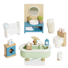 LE TOY VAN WOODEN DOLLS HOUSE BATHROOM FURNITURE