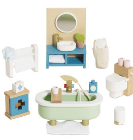 LE TOY VAN WOODEN DOLLS HOUSE BATHROOM FURNITURE