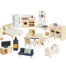 LE TOY VAN COMPLETE DOLLS HOUSE FURNITURE