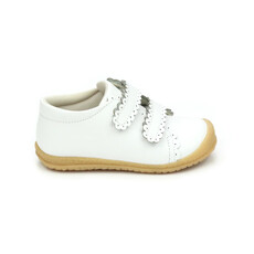 LAMOUR MARISA SCALLOPED SNEAKER - WHITE