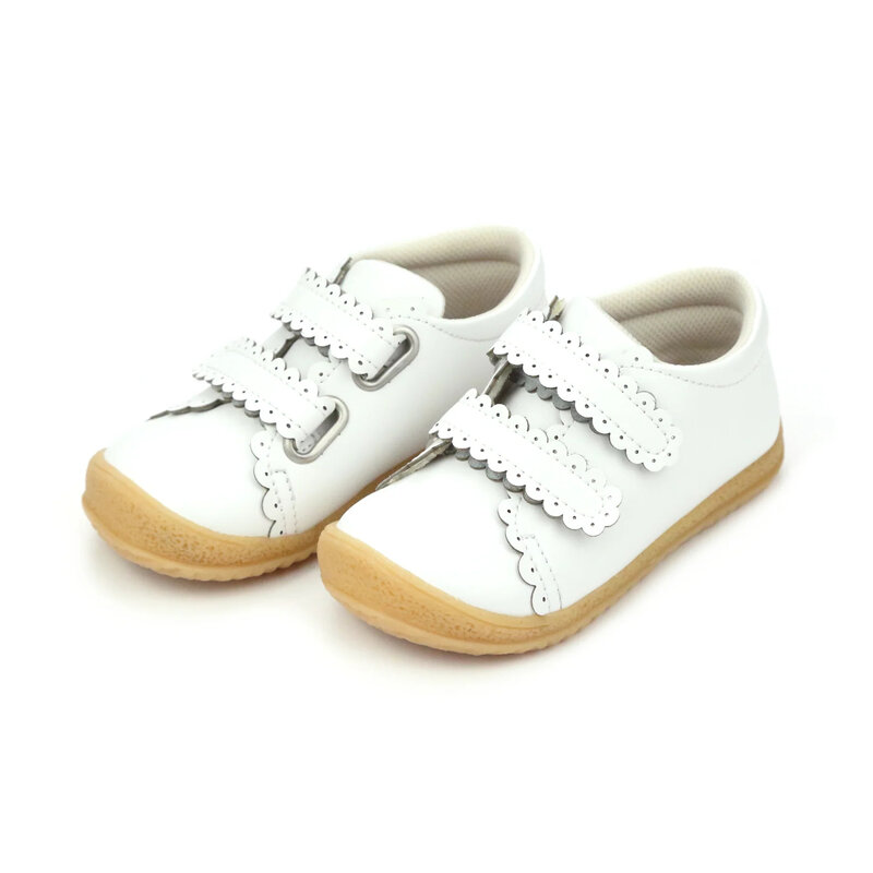 LAMOUR MARISA SCALLOPED SNEAKER - WHITE