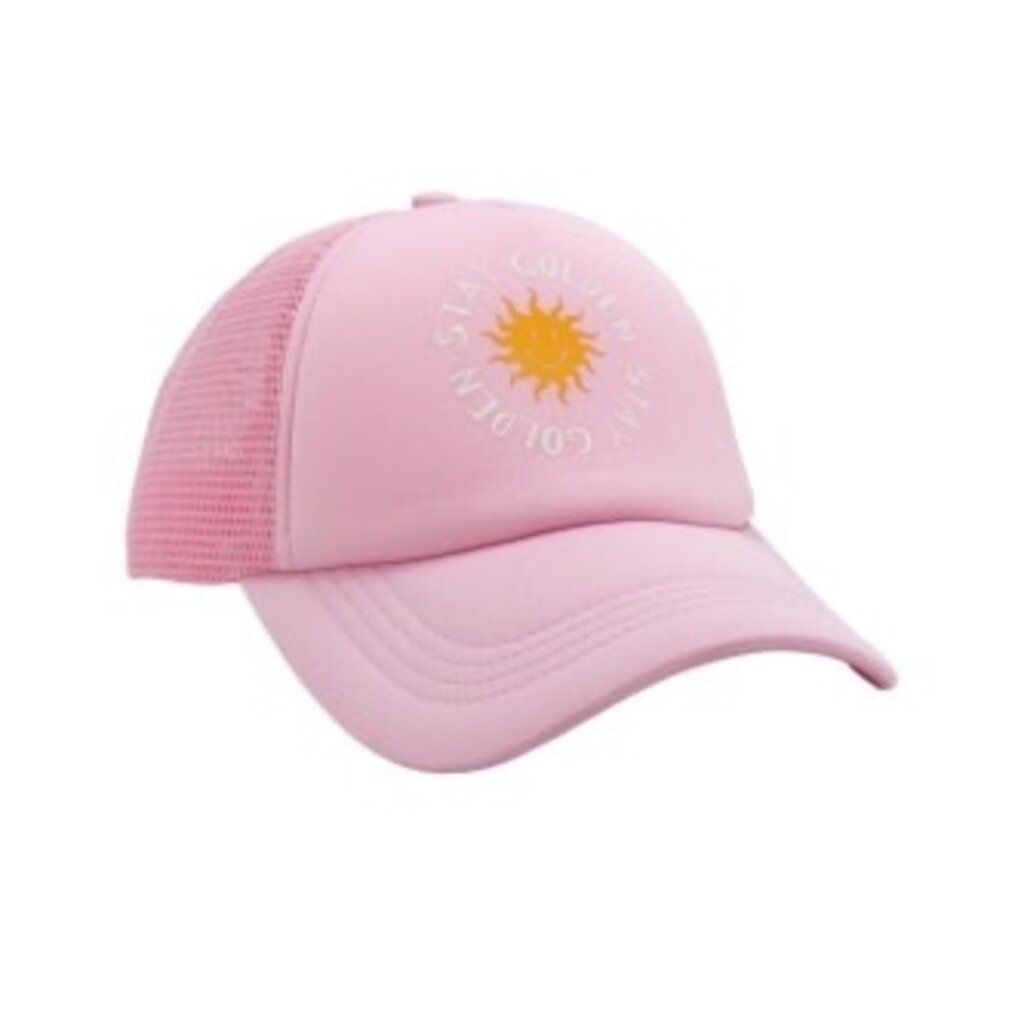 FEATHER 4 ARROW STAY GOLDEN TRUCKER HAT