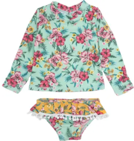 FEATHER 4 ARROW SANDY TOES BABY L/S SWIM SET