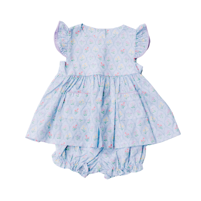 LOVE GEORGE BOTANICAL FLORAL BLOOMER SET-POPPYLAND