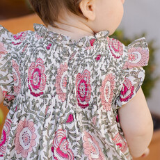 PINK CHICKEN baby girls stevie dress set - pink lisbon floral