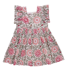 PINK CHICKEN girls elsie dress - pink lisbon floral
