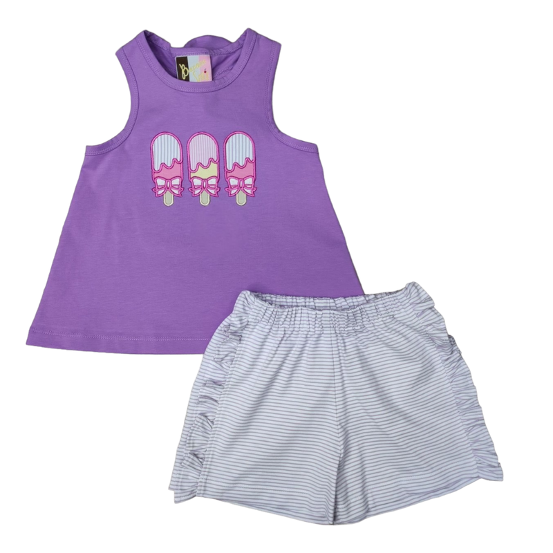 BANANA SPLIT GIRLS SUMMER TREATS SHORT SET
