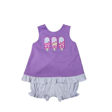 BANANA SPLIT GIRLS SUMMER TREATS BLOOMER SET