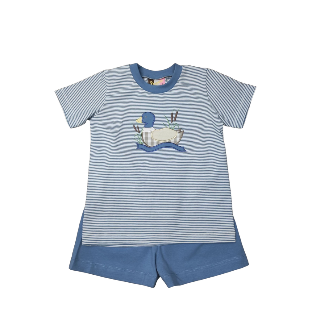 BANANA SPLIT BOYS MALLARD DUCK APPL SHORT SET