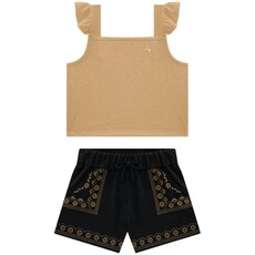 MILON Embroidered  Short Set