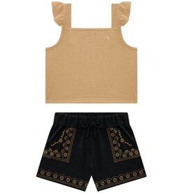 MILON Embroidered  Short Set