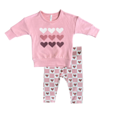 BABYSPROUTS DROP-SHOULDER SWEATSHIRT W/LEGGINGS