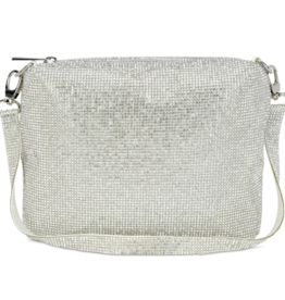ISCREAM WHITE CRYSTAL CROSSBODY BAG