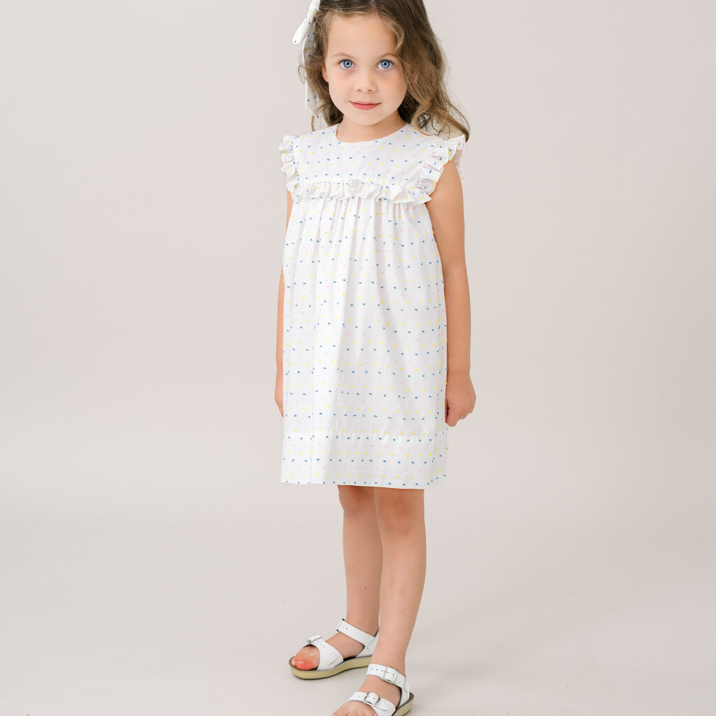 SET FASHIONS CELEBRATION SWISS DOT WITH CELEBRATION SWISS DOT RUFFLE AND BLOOMER