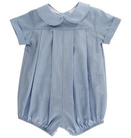 BAILEY BOYS DRESSY BUB SHORT,  BLUE MICROCHECK