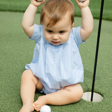BAILEY BOYS DRESSY BUB SHORT,  BLUE MICROCHECK